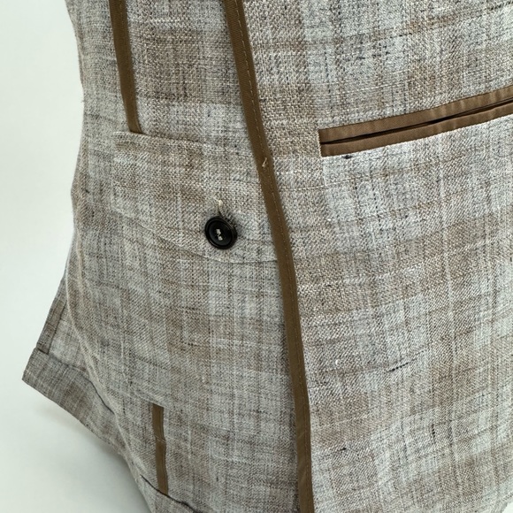 Peter Millar NAGS Crown Crafted BAY Plaid 100% Linen Soft Jacket 42 Long $1200 - Picture 10 of 12